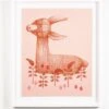 '70s Llama' Framed Art By Tea Collection -Wallpaper Store 70s Llama by Tea Collection