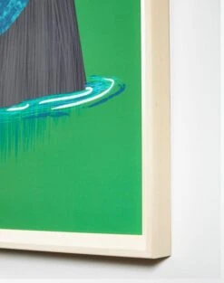 'A Bear And His Fish' Framed Art By Tea Collection -Wallpaper Store A Bear And His Fish by Tea Collection Detail