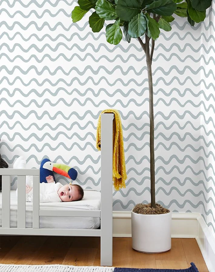 'Aegean Waves' Wallpaper By Tea Collection - Elephant 4 'Aegean Waves' Wallpaper By Tea Collection - Elephant - Image 2