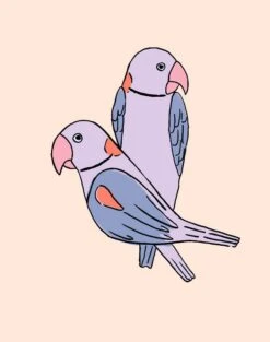 'Small Alexandrine Parakeet' Wallpaper By Tea Collection - Lilac 7 'Small Alexandrine Parakeet' Wallpaper By Tea Collection - Lilac -Wallpaper Store Alexandrine Parakeet Small Lilac detail 07fc8076 455a 4c8a b98c 8e22d566e7a1