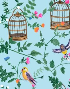 'Ann's Garden' Wallpaper By Carly Beck - Sky