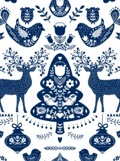 'Annika' Scandinavian' Wallpaper By Nathan Turner - Navy -Wallpaper Store Annika Navy Detail 8d41e25b a527 46e5 ab89 e69bbe0e9454