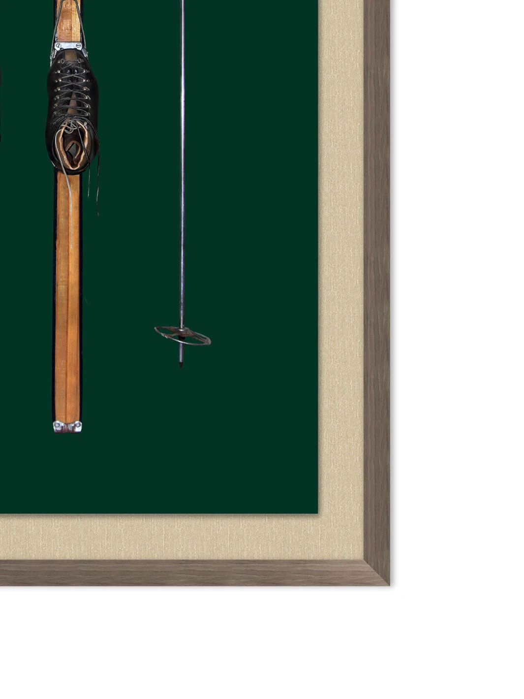 'Antique Skis Green' By Nathan Turner Framed Art 4 'Antique Skis Green' By Nathan Turner Framed Art - Image 2