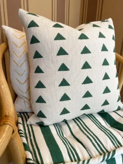 'Fabric By The Yard - Triangles - Green On California Cotton -Wallpaper Store Arrows Green on California Cotton 20inx20in RS fbbd1ef4 5959 45f8 8a2b ef3835395f54