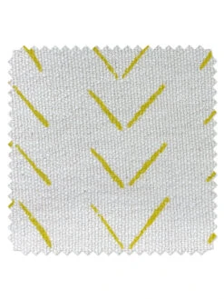 'Fabric By The Yard - Arrows - Yellow On California Cotton