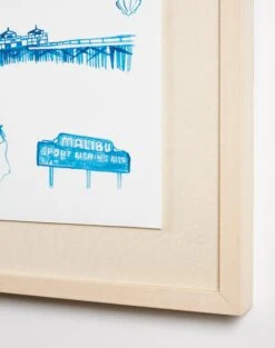 'Malibu Mashup' Framed Art By Nathan Turner -Wallpaper Store Artshoppe Malibu Mashup Framed Art Detail