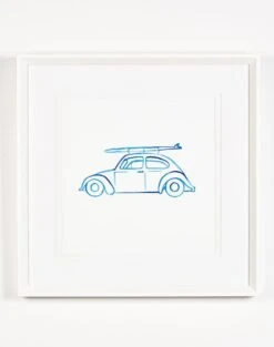 'Malibu Surfrider' Framed Art By Nathan Turner