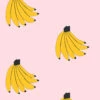 'Bananas' Wallpaper By Tea Collection - Ballet Slipper -Wallpaper Store Bananas by Tea Collection Ballet Slipper Design