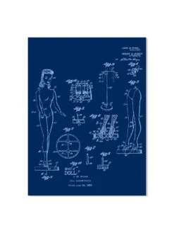 'Barbie™ Blueprint On Acrylic