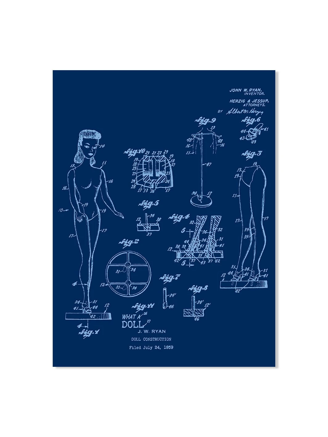 'Barbie™ Blueprint On Acrylic 3 'Barbie™ Blueprint On Acrylic