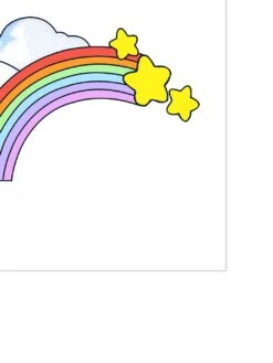 'Barbie™ Rainbow On Acrylic 7 'Barbie™ Rainbow On Acrylic -Wallpaper Store Barbie Rainbow on Acrylic by artshoppe detail