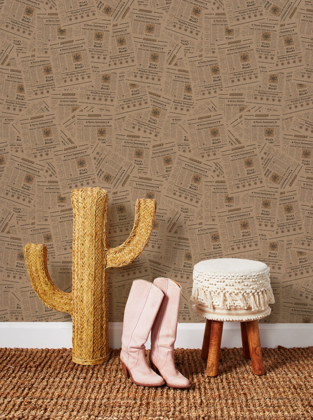 'Barbie™ Land News' Wallpaper By Barbie™ - Kraft 3 'Barbie™ Land News' Wallpaper By Barbie™ - Kraft