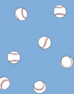 'Baseball Toss' Wallpaper By Wallshoppe - Denim -Wallpaper Store Baseball Toss Denim design 2fcb733d 2d99 4d2f bea0 88f484310f4e