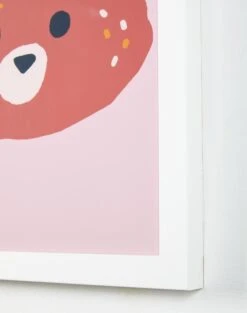 'Bear Face' Framed Art By Tea Collection -Wallpaper Store Bear Face by Tea Collection Detail