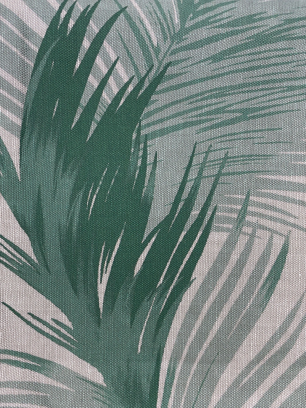 'Fabric By The Yard - Belafonte Palm - Green On Flax Linen 4 'Fabric By The Yard - Belafonte Palm - Green On Flax Linen - Image 2