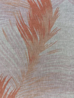 'Fabric By The Yard - Belafonte Palm - Peach On Organic Twill -Wallpaper Store Belafonte Palm Peach Flax Linen Design 9bc1f644 05ab 4824 b5c6 f3b87b9198a6