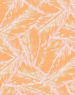 'Best Fronds' Wallpaper By Wallshoppe - Creamsicle -Wallpaper Store Best Fronds Creamsicle C 43bbc078 a531 4bfe 8510 9671a6ba3ca6