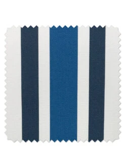 'Fabric By The Yard - Between The Lines - Cadet Blue Indigo On Hopsack