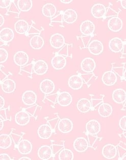 'Bicycles' Wallpaper By Tea Collection - Ballet Slipper