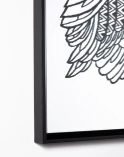 'Black Owl' Mirrored Art By Artshoppe 7 'Black Owl' Mirrored Art By Artshoppe -Wallpaper Store Black Owl Mirror Detail