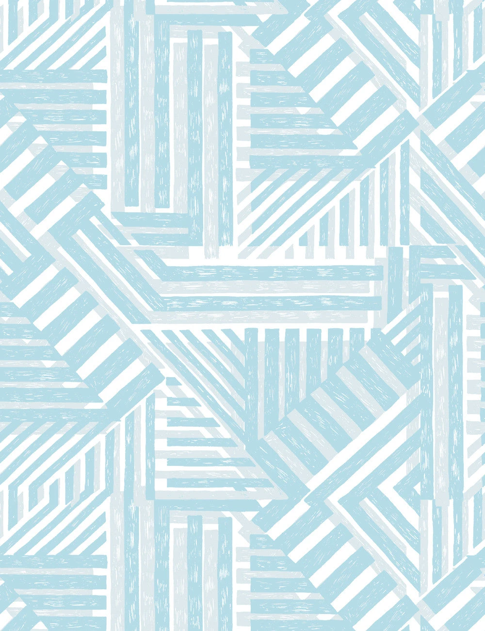 'Bloc' Wallpaper By Wallshoppe - Elephant / Light Blue 3 'Bloc' Wallpaper By Wallshoppe - Elephant / Light Blue