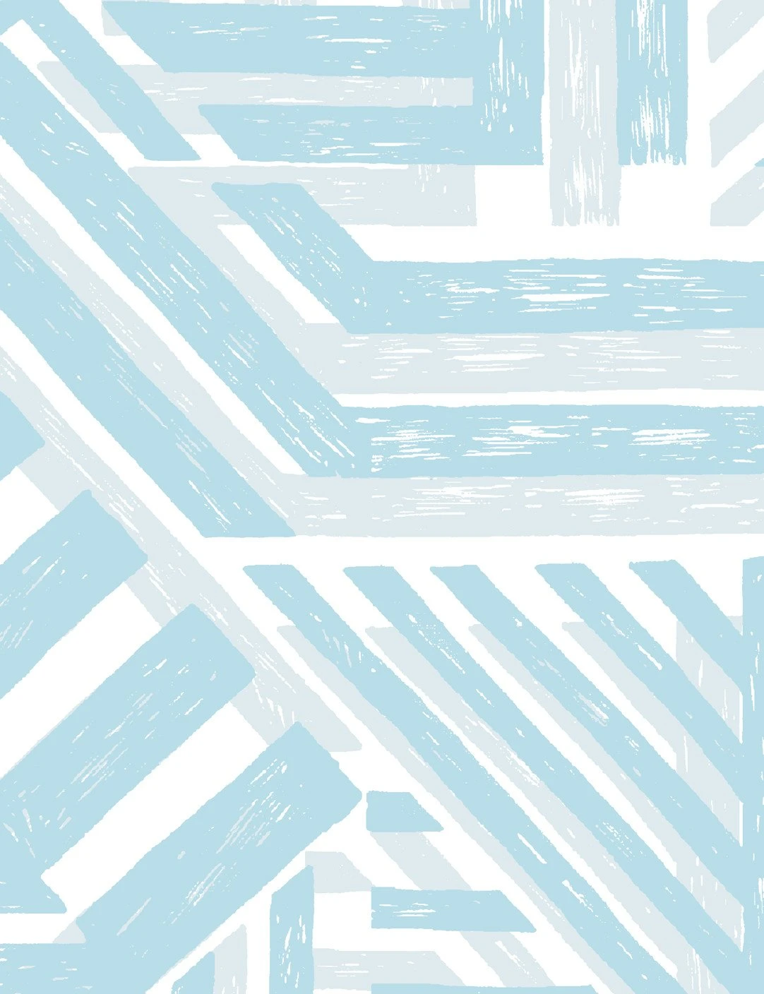 'Bloc' Wallpaper By Wallshoppe - Elephant / Light Blue 5 'Bloc' Wallpaper By Wallshoppe - Elephant / Light Blue - Image 3