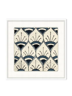 'Blue Talavera Tile Laguna' On Canvas By Nathan Turner Framed Art