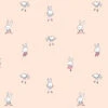 'Ballet Bunnies' Wallpaper By Tea Collection - Peach 2 'Ballet Bunnies' Wallpaper By Tea Collection - Peach -Wallpaper Store Bunnies by Tea Collection Peach Design