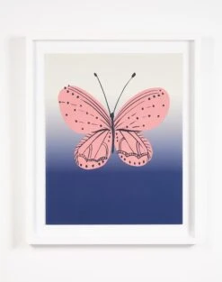 'Butterfly Ombre' Framed Art By Tea Collection
