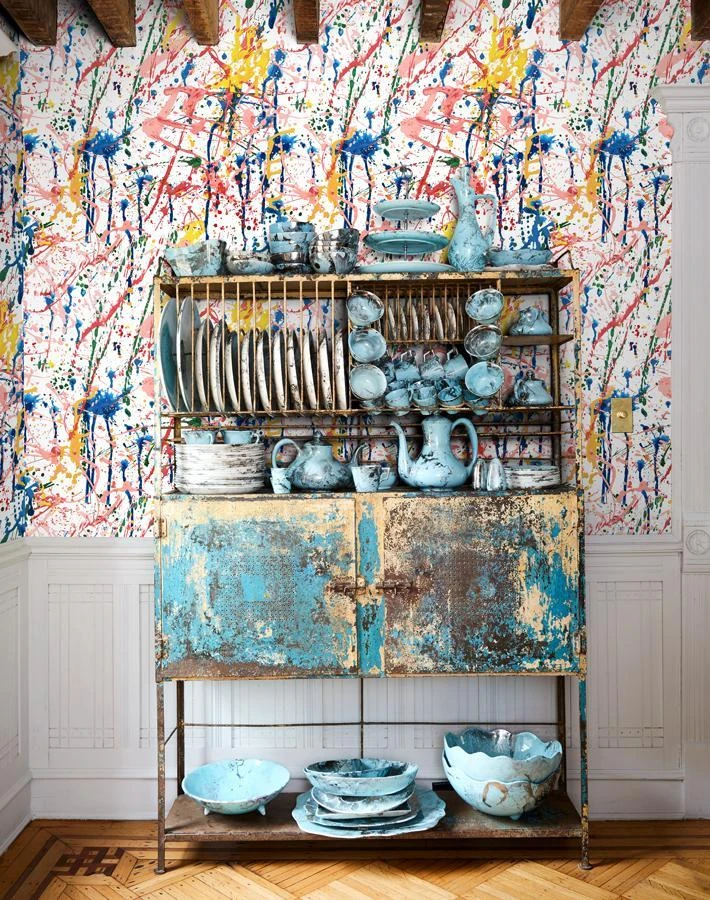 'Pratt Paint' Wallpaper By Chris Benz - Rainbow 3 'Pratt Paint' Wallpaper By Chris Benz - Rainbow - Image 2