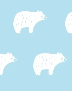'Chubby Bear' Wallpaper By Tea Collection - Baby Blue -Wallpaper Store ChubbyBear BabyBlue detail d185e691 5476 4f71 ad38 9d042d4d169d