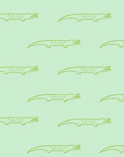 'Crocodile' Wallpaper By Tea Collection - Aventurine