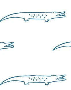 'Crocodile' Wallpaper By Tea Collection - Cadet Blue -Wallpaper Store Crocodile CadetBlue detail 7477f254 22cb 4a6b 833d 6fc341b684dd