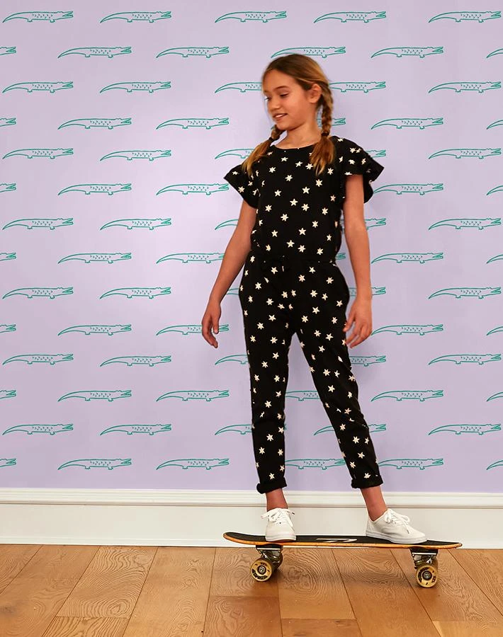 'Crocodile' Wallpaper By Tea Collection - Lavender 4 'Crocodile' Wallpaper By Tea Collection - Lavender - Image 2