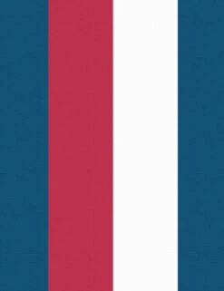 'Cross The Line' Wallpaper By Wallshoppe - Red / White Blue