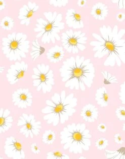 'Daisy Bloom' Wallpaper By Wallshoppe - Ballet Slipper -Wallpaper Store DaisyBloom Ballet Slipper design d6006eef c7f7 4dbe 92dd 17e07ab188f0