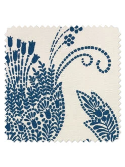 'Fabric By The Yard - Dear Prudence - Cadet Blue On Hopsack