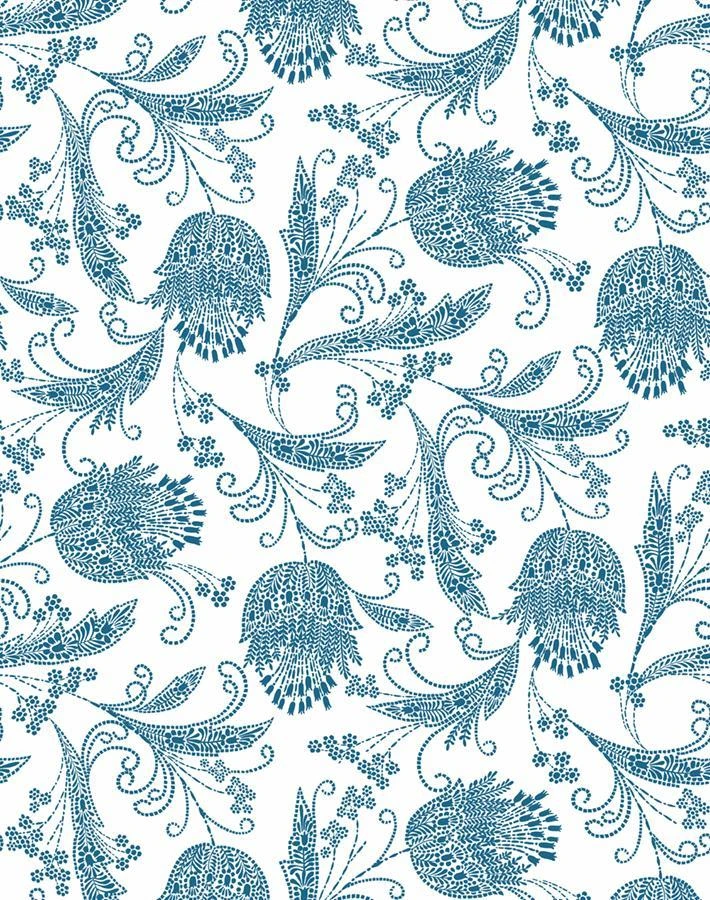 'Dear Prudence' Wallpaper By Wallshoppe - Cadet Blue 6 'Dear Prudence' Wallpaper By Wallshoppe - Cadet Blue - Image 4