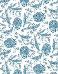 'Dear Prudence' Wallpaper By Wallshoppe - Cadet Blue
