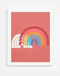 'Double Rainbow' Framed Art By Tea Collection