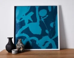 'Blue 'El Quijote' Framed Art By Chris Benz -Wallpaper Store El Quijote Blue by Chris Benz 2 RS