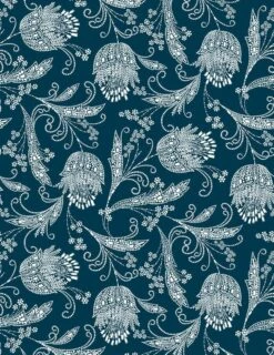 'Eleanor Rigby' Wallpaper By Wallshoppe - Indigo 9 'Eleanor Rigby' Wallpaper By Wallshoppe - Indigo -Wallpaper Store EleanorRigby Indigo 612602f1 ef97 408c 8bf3 264c934a4846