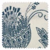 'Fabric By The Yard - Dear Prudence - Cadet Blue On Linen -Wallpaper Store Eleanor Rigby Blue on Linen Detail