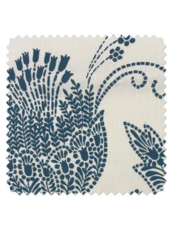 'Fabric By The Yard - Dear Prudence - Cadet Blue On Linen