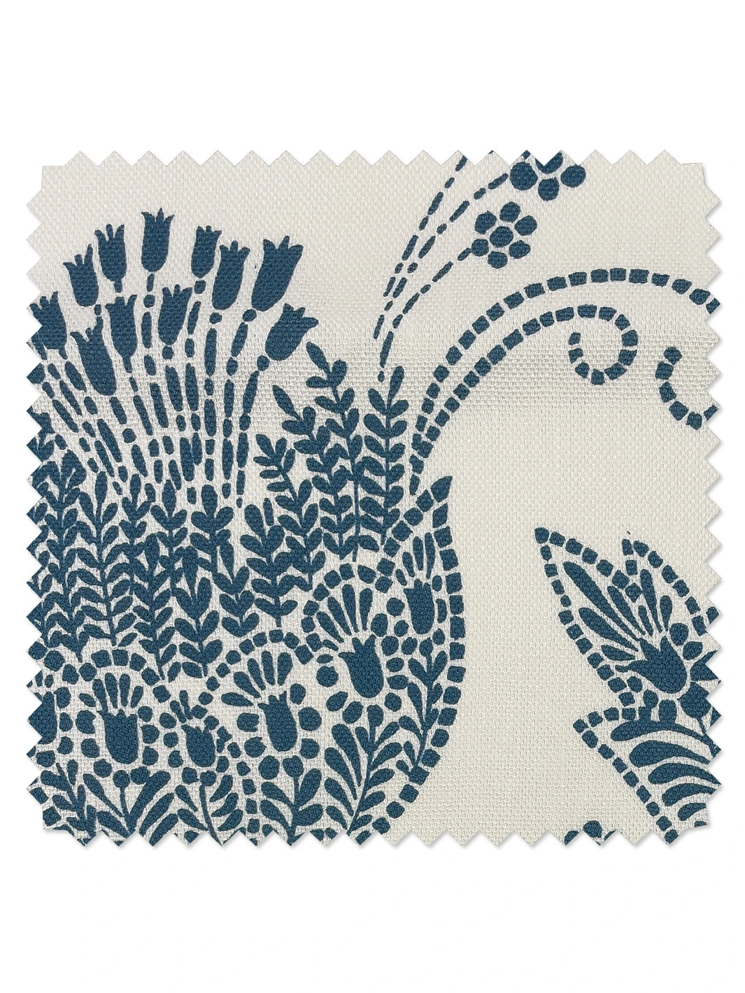 'Fabric By The Yard - Dear Prudence - Cadet Blue On Linen 3 'Fabric By The Yard - Dear Prudence - Cadet Blue On Linen