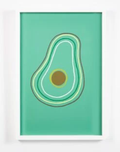'Electric Avocado' Framed Art By Tea Collection