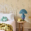 'Embroidered Birdcages' Wallpaper By Lingua Franca - Cream -Wallpaper Store Embroidered Birdcages Cream RS