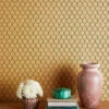 'Evelyn's Chicken Wire' Kraft Wallpaper By Sarah Jessica Parker - Emerald -Wallpaper Store Evelyn s Chicken Wire on Kraft by SJP Emerald RS