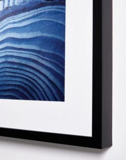 'Faux Bois Blue' Glam Framed Art By Nathan Turner 6 'Faux Bois Blue' Glam Framed Art By Nathan Turner -Wallpaper Store Faux Bois Blue Glam Detail