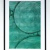 'Green 'Faux Bois Glam' Framed Art By Nathan Turner -Wallpaper Store Faux Bois Green Glam Design